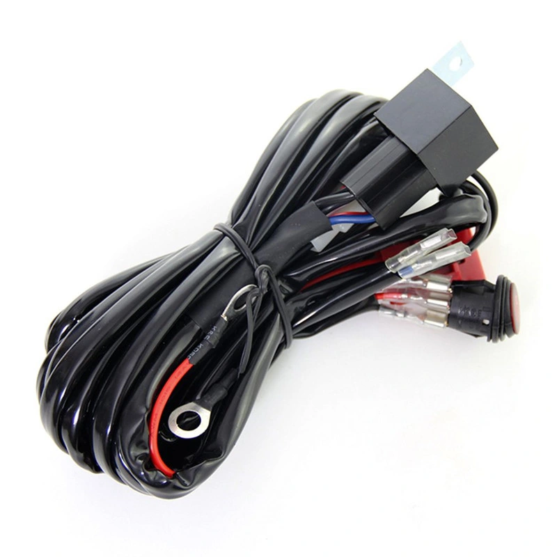 LED Light Bar Wiring Harness Kit 14AWG Heavy Duty 12V on-off Switch Power Relay Blade Fuse for off Road LED Work Light Bar