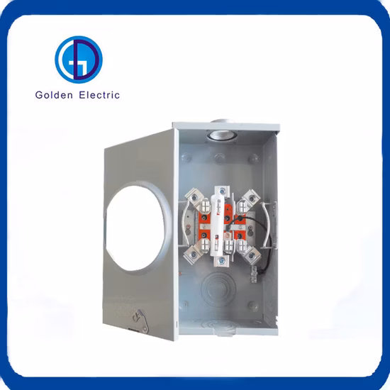 7jaw Ring Type 200AMP 3 Phase Energy Meter Socket Enclosure Box Outdoor Metering Base