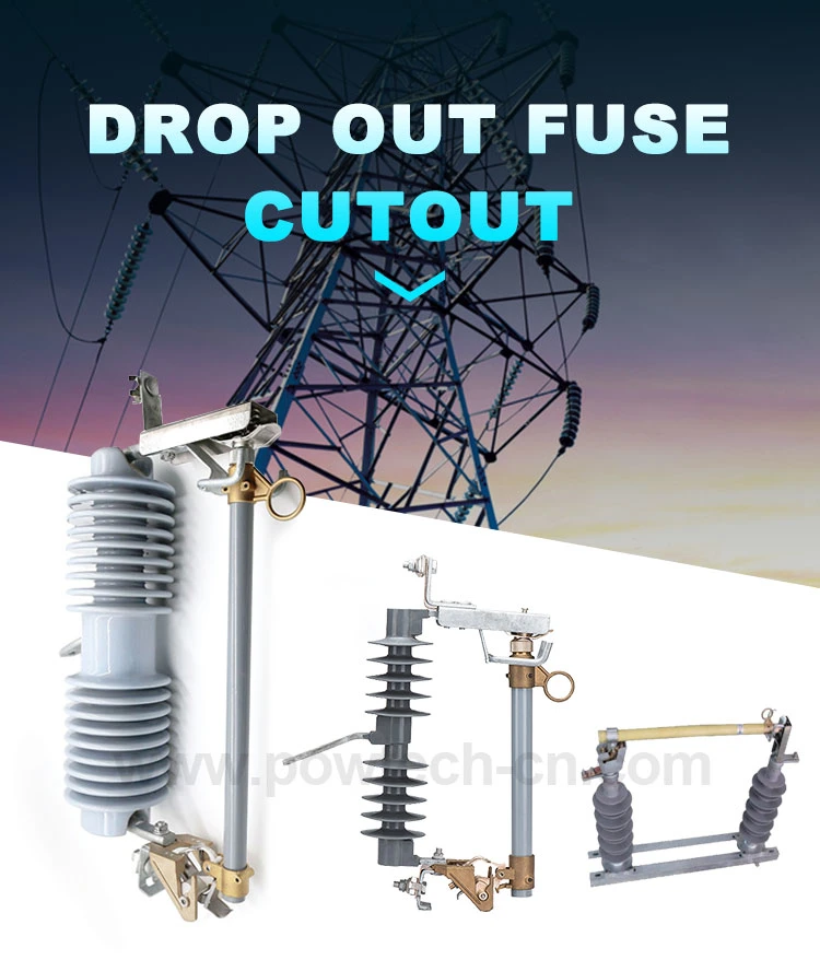 Outdoor Expulsion Drop-out Type Distribution Superior Porcelain and Polymer Fuse Cutout Series 27kv-33kv