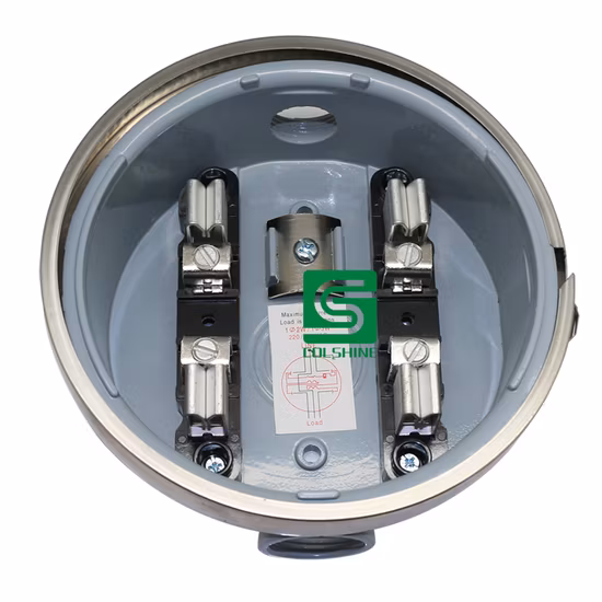 Single Phase Electric Round Meter Base 100A