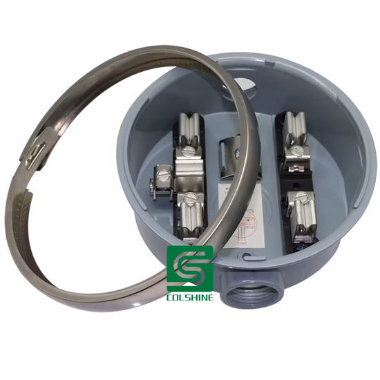 Single Phase Electric Round Meter Base 100A