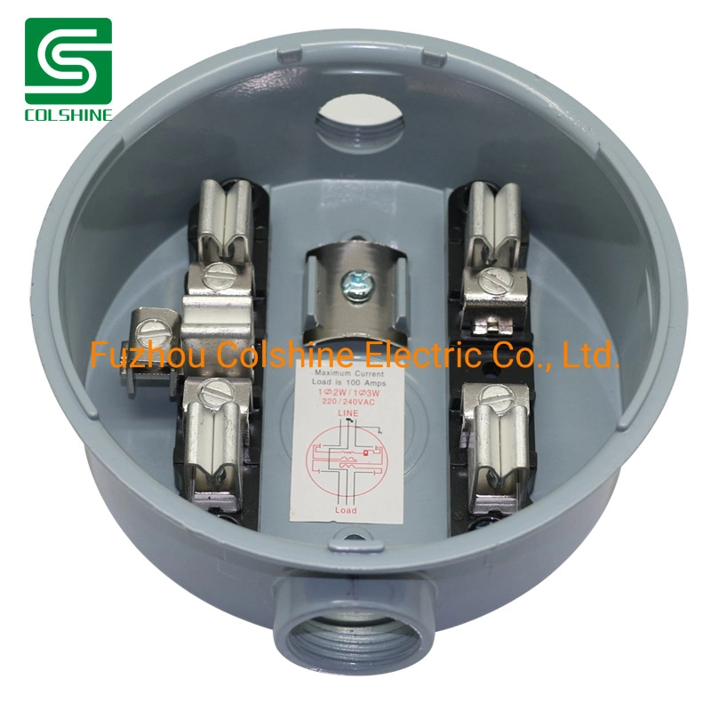 Electrical Meter Base 100A Single Phase Residential Meter Socket