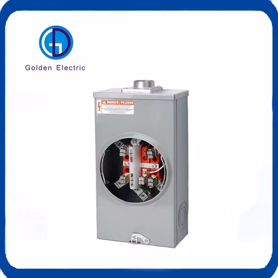 7jaw Ring Type 200AMP 3 Phase Energy Meter Socket Enclosure Box Outdoor Metering Base