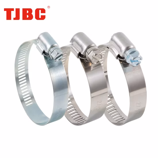12.7mm Bandwidth W2 Stainless Steel Worm Gear American Type Flexible Marine Grade Hose Clamp Hose Clip Adjustable Pipe Tube Clamps for Telescope, 13-23mm